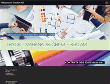 Tablet Screenshot of niklassonstryckeri.se